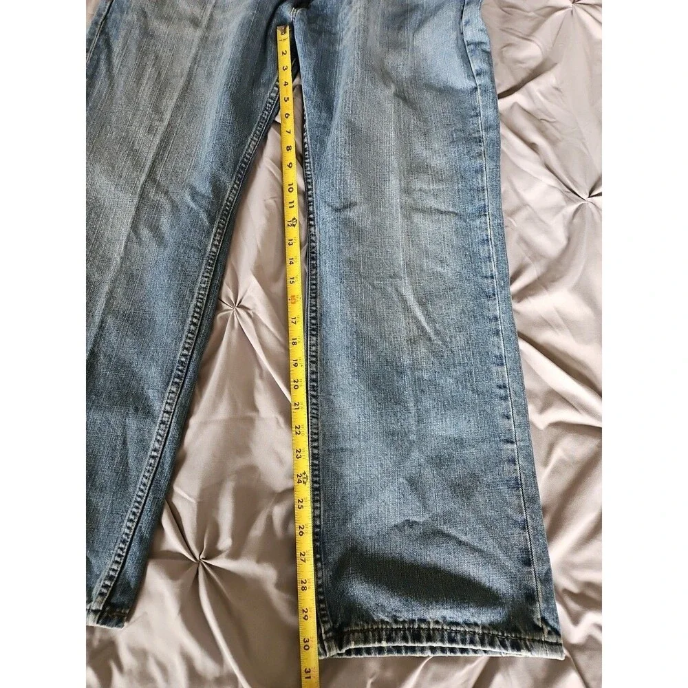 Levi's 559 Jeans Straight Leg Relaxed Fit Medium Wash Blue Denim Mens 42x30 NWT